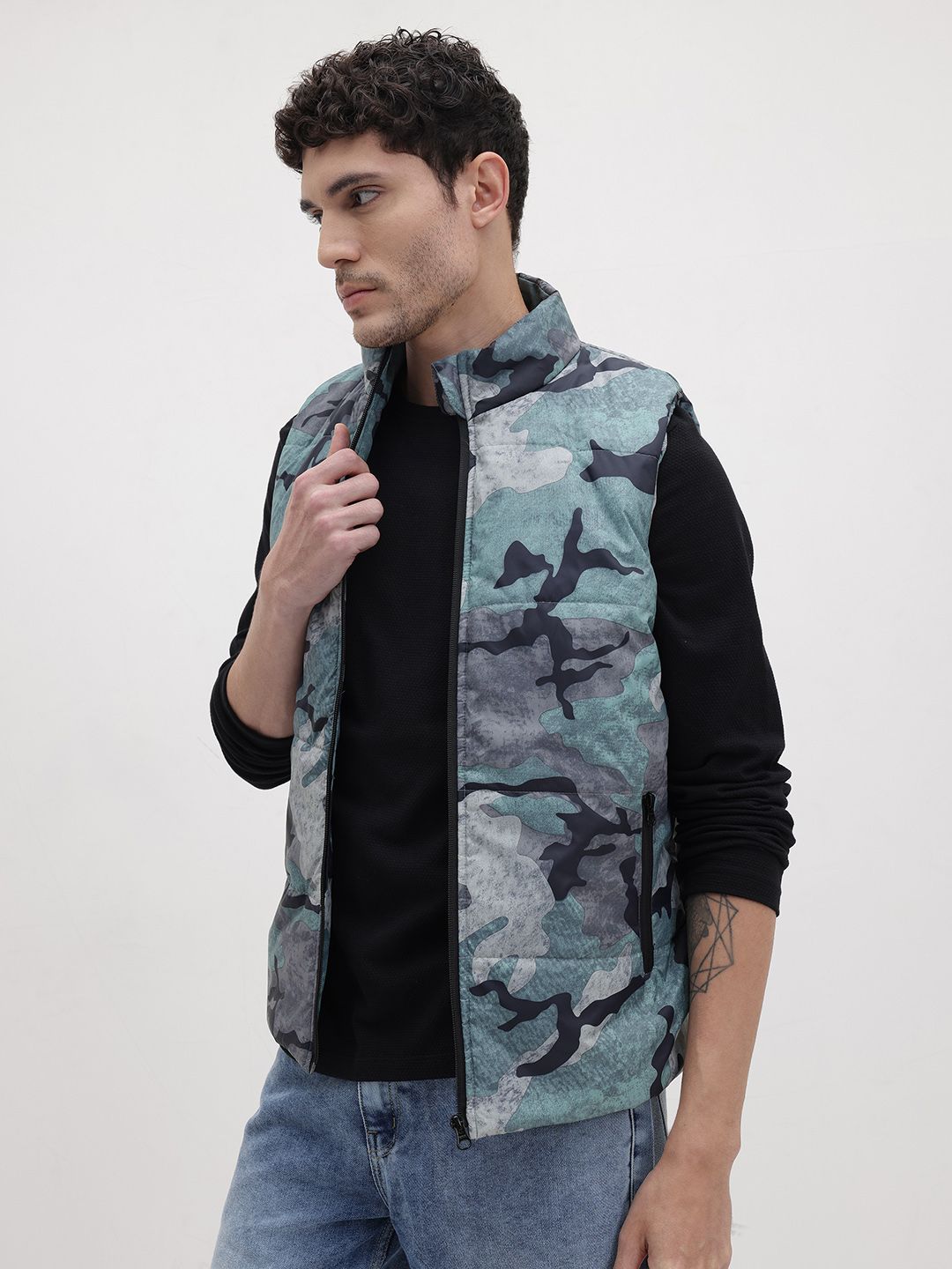 The Roadster Life Co. Camouflage Padded Jacket
