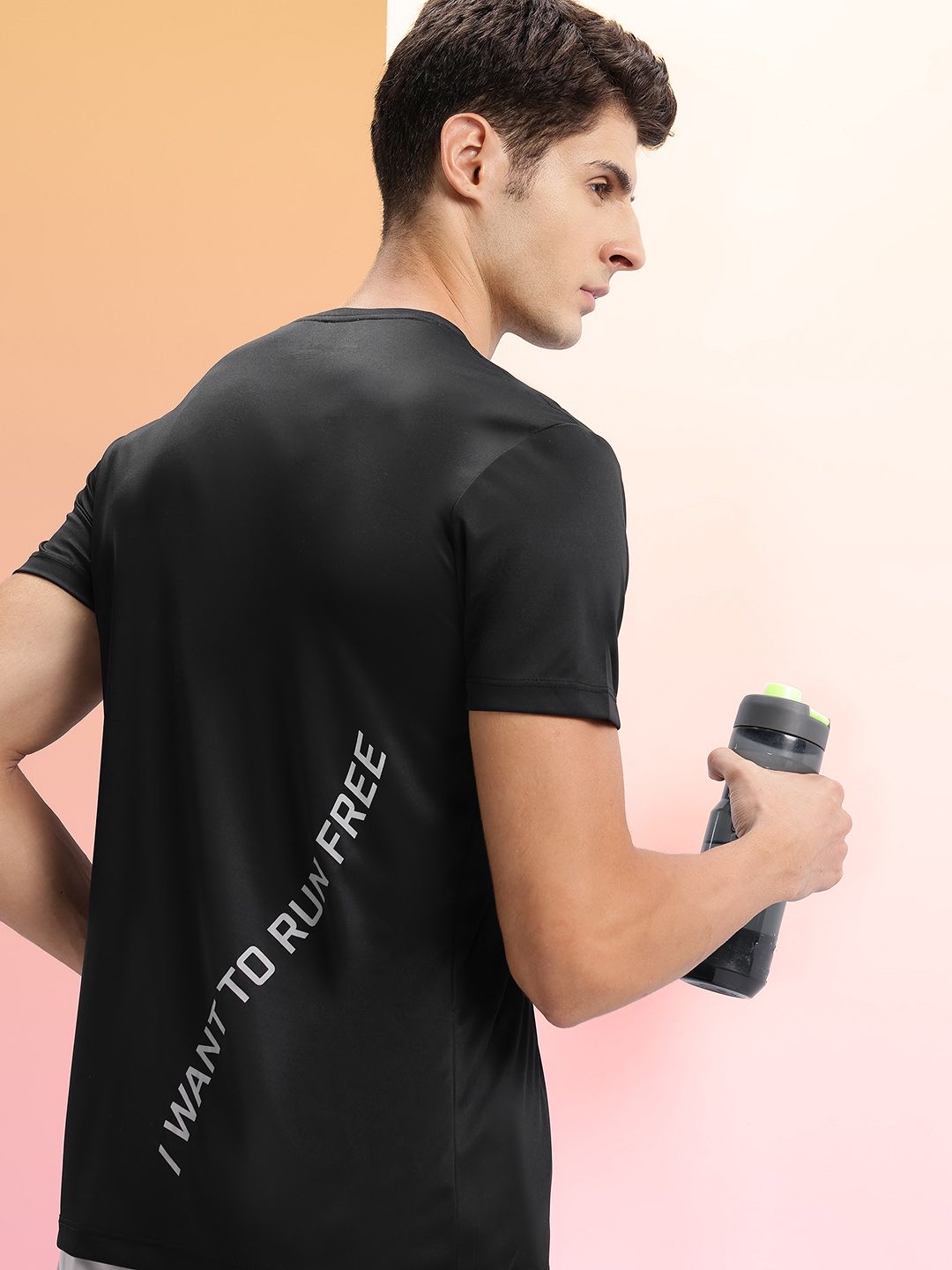 HRX by Hrithik Roshan Typography Print Running T-shirt