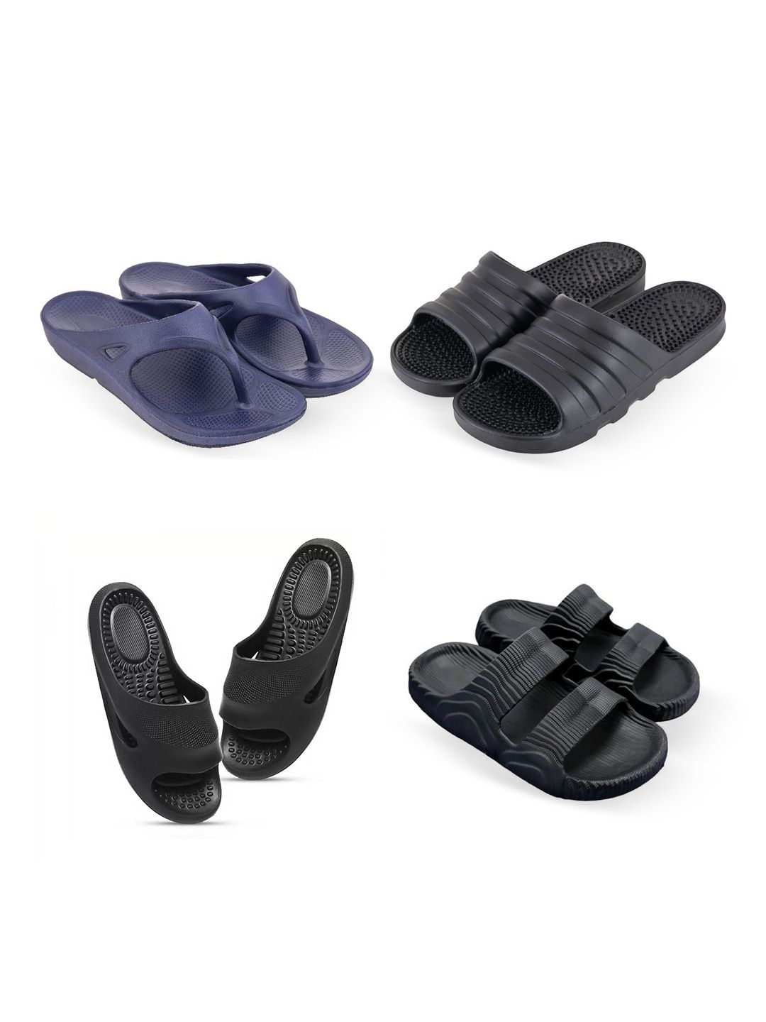 Feel alive Men Set Of 4 Lightweight Sliders