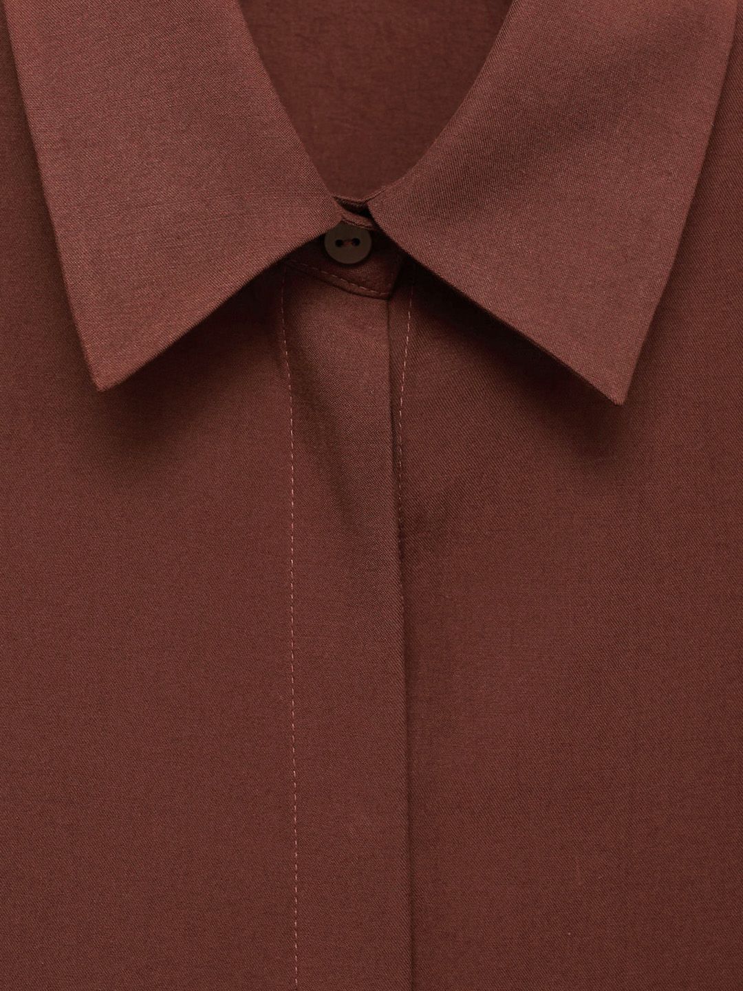 Concealed Button Placket Shirt