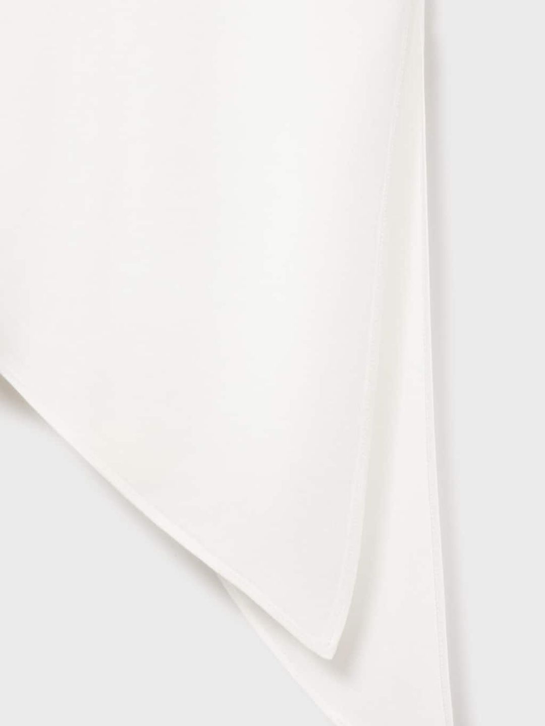 Satin Asymmetrical Hem Longline Top