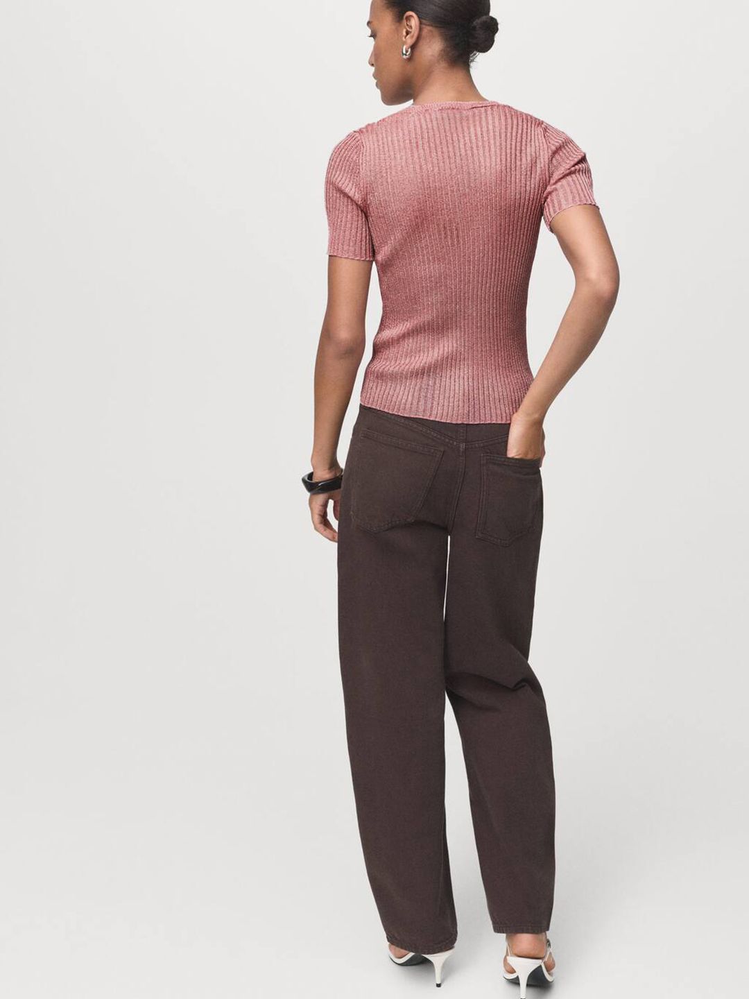 V-Neck Lurex Top