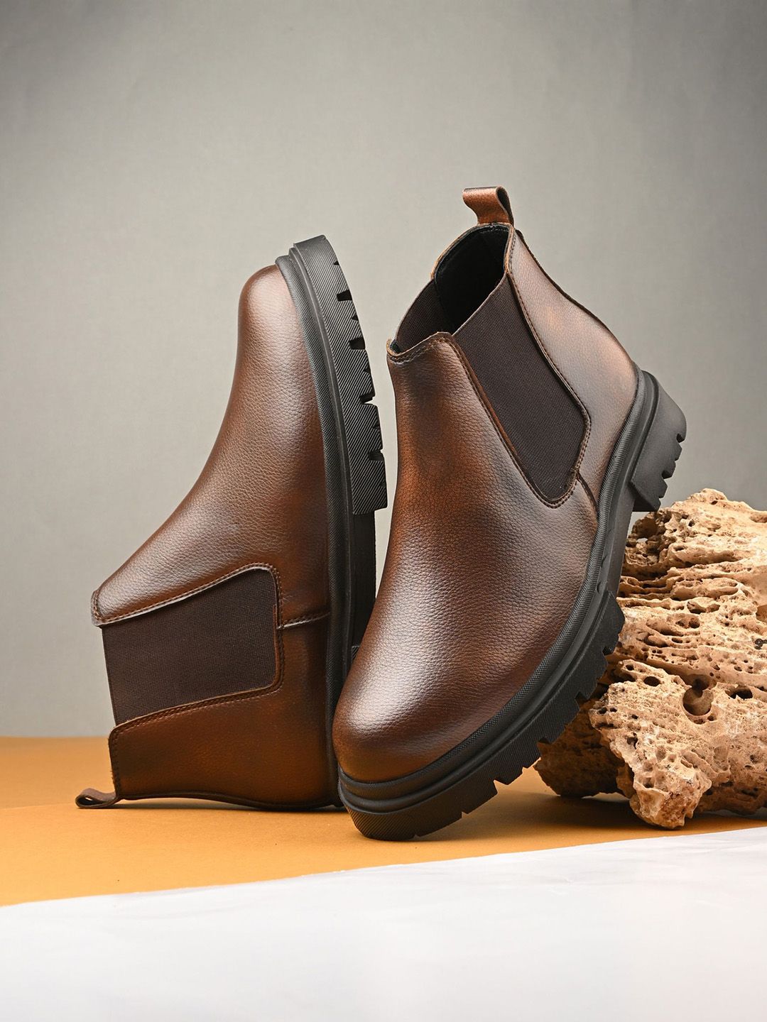 Buy AfroJack Men Mid Top Chelsea Boots - Boots for Men 27365186
