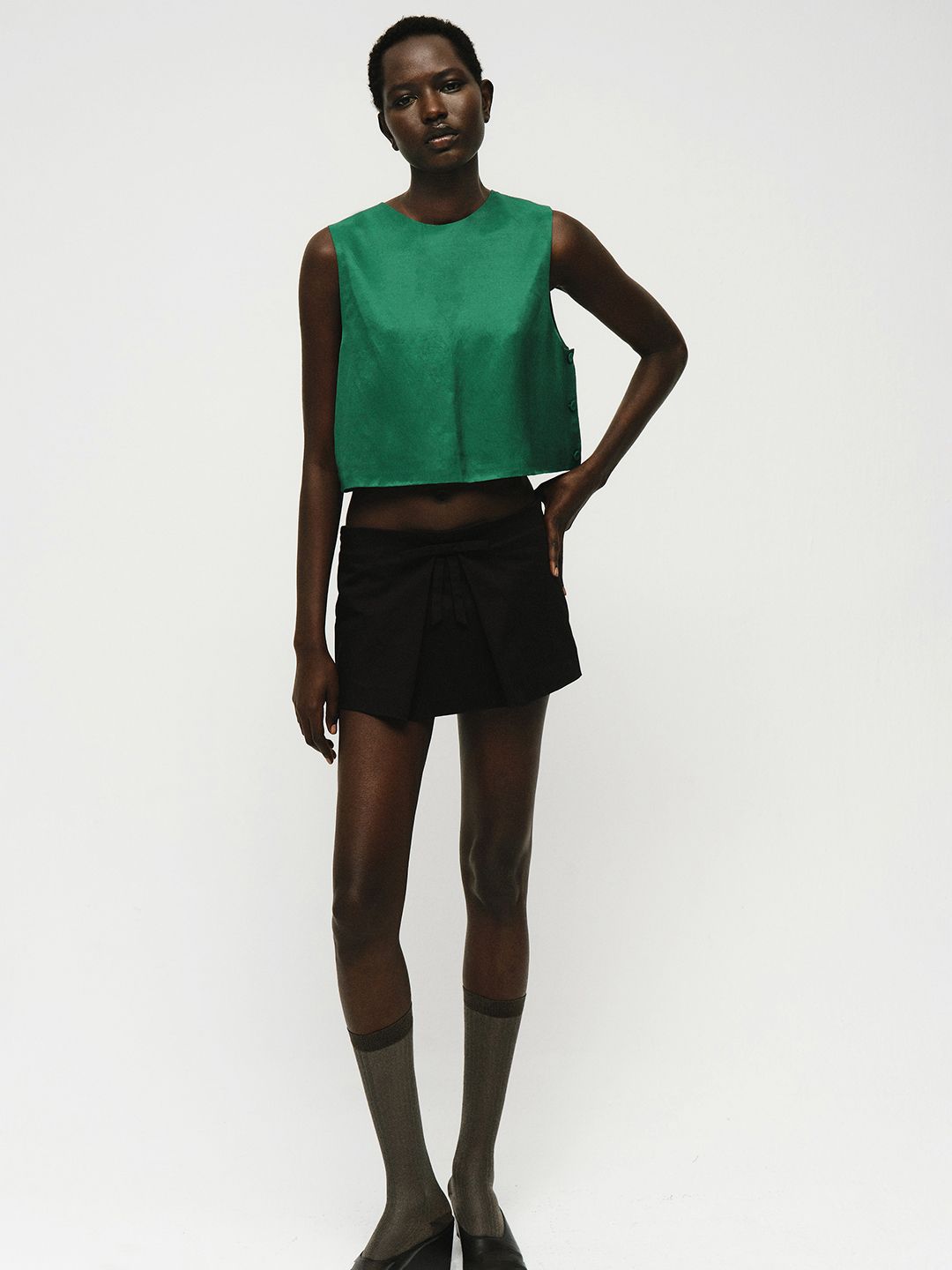 Round Neck Crop Top
