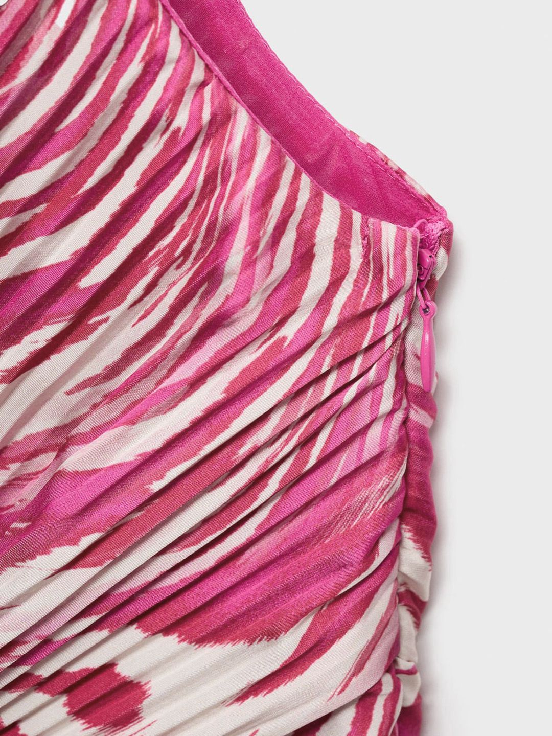 Accordion Pleats Asymmetric Dress