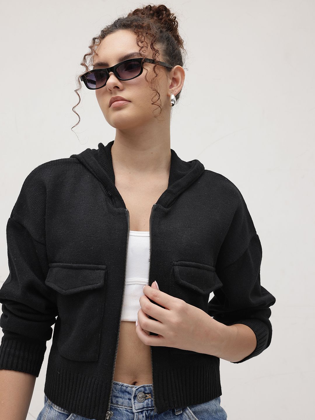 Roadster The Roadster Life Co. Drop Shoulder Hooded Cardigan