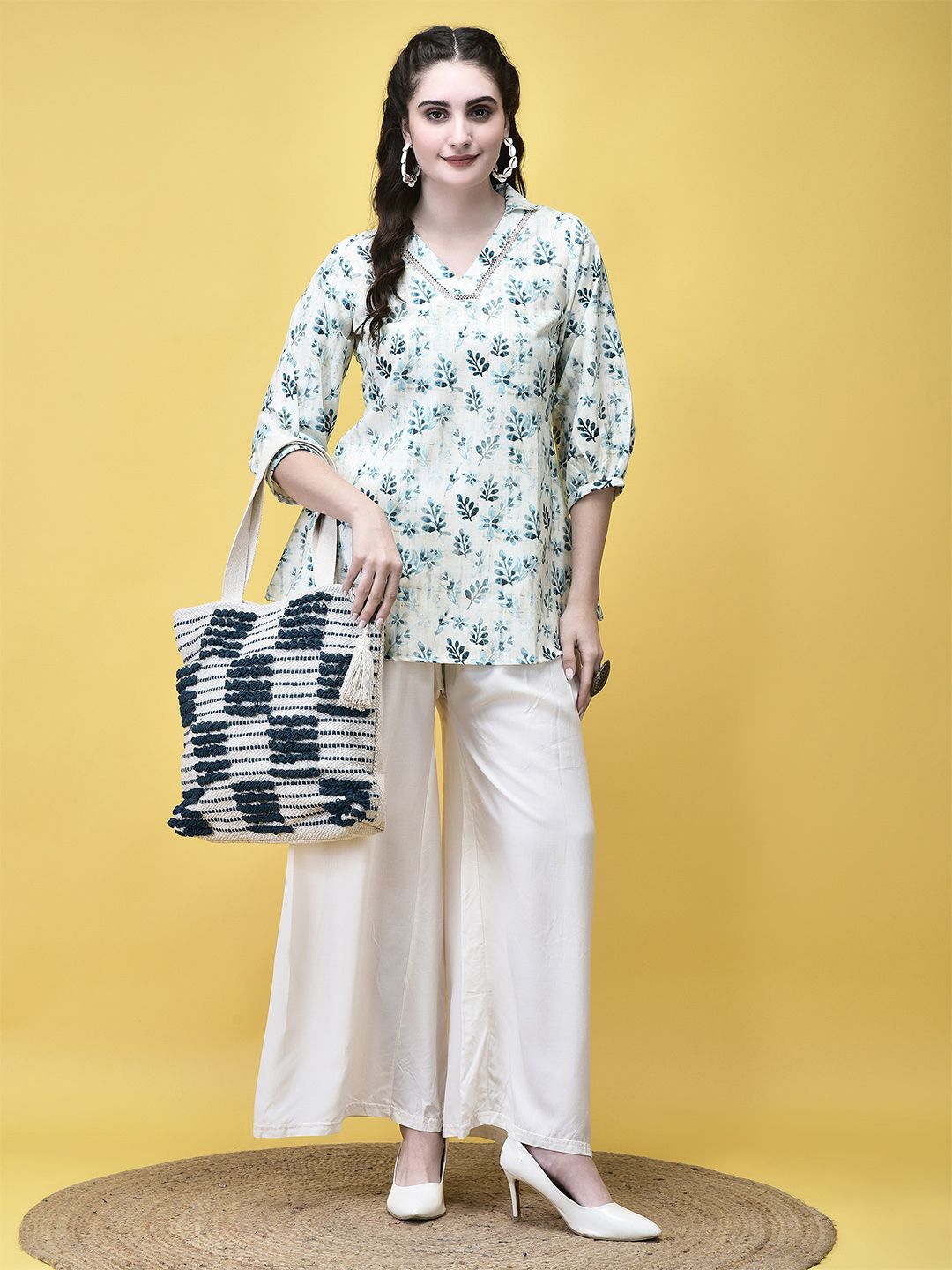 Shree Women Linen Printed Tunic