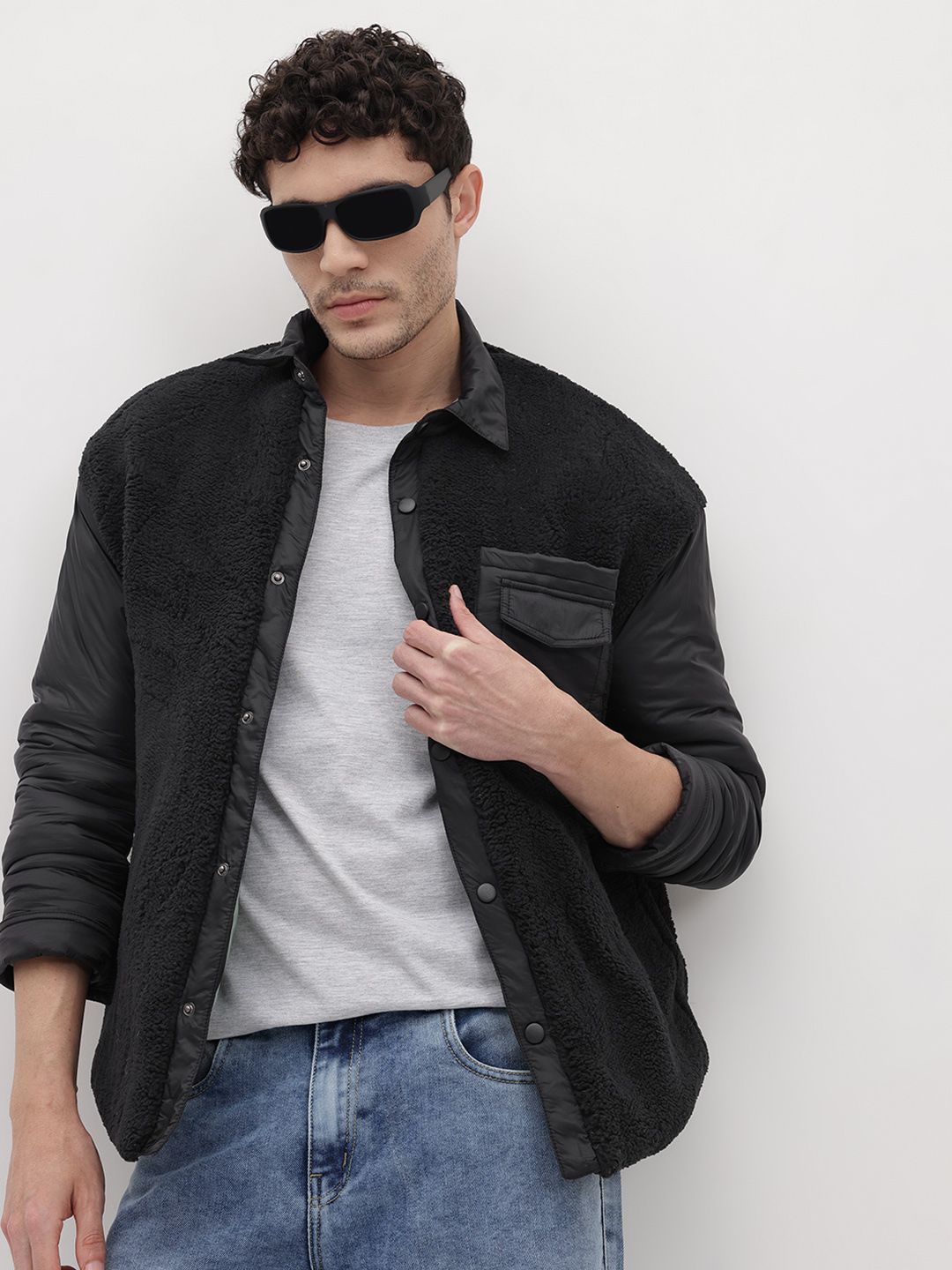 The Roadster Life Co. Fleece Padded Jacket