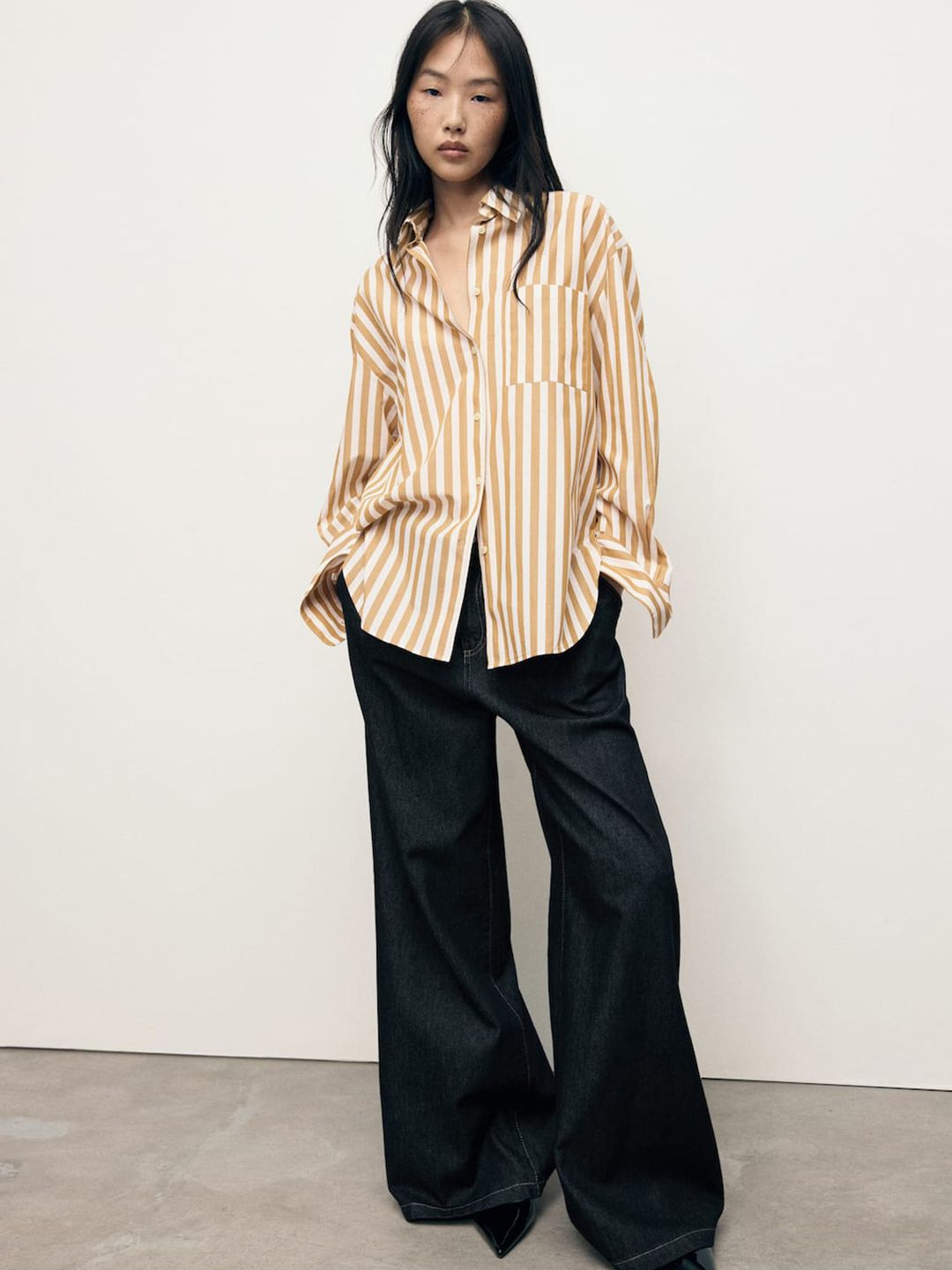 Striped Casual Oversized Shirt