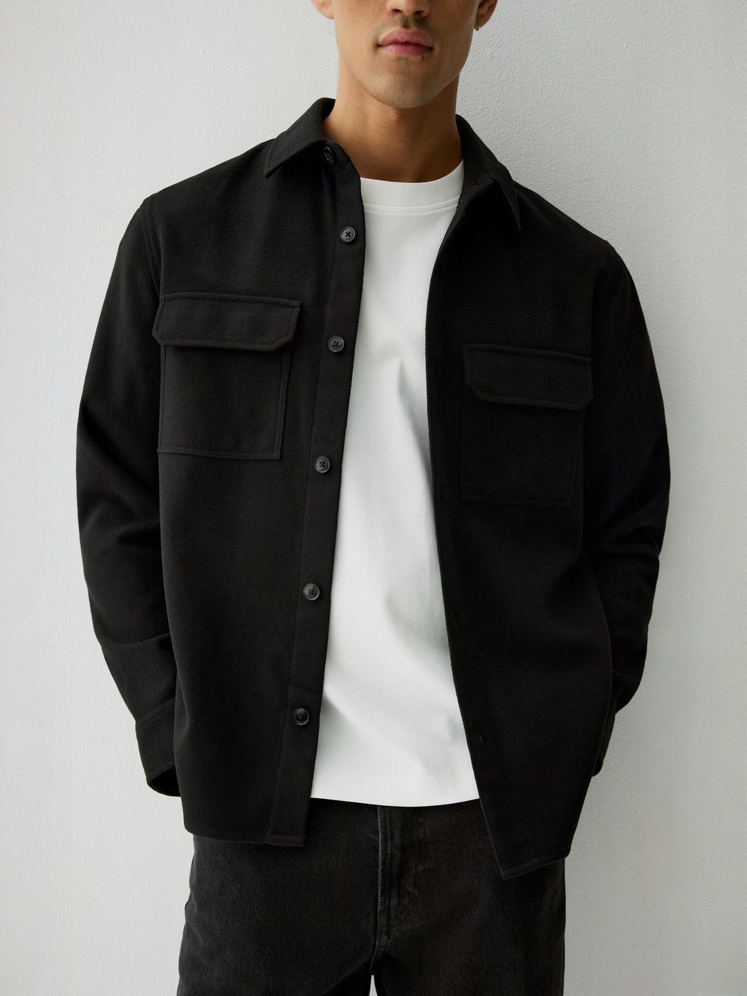 Buy H&M Men Felted Overshirt - Shirts for Men 31218250 | Myntra