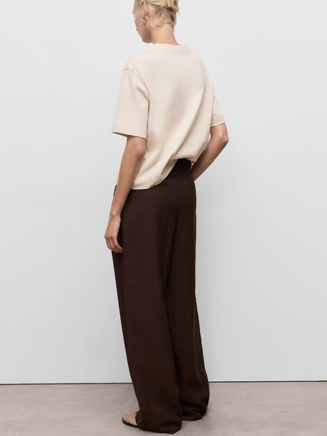 Drop-Shoulder Sleeves Pure Cotton Oversized T-shirt