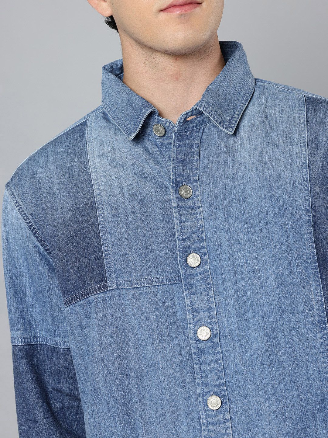 Buy Levis Patchwork Relaxed Fit Denim Shirt - Shirts for Men