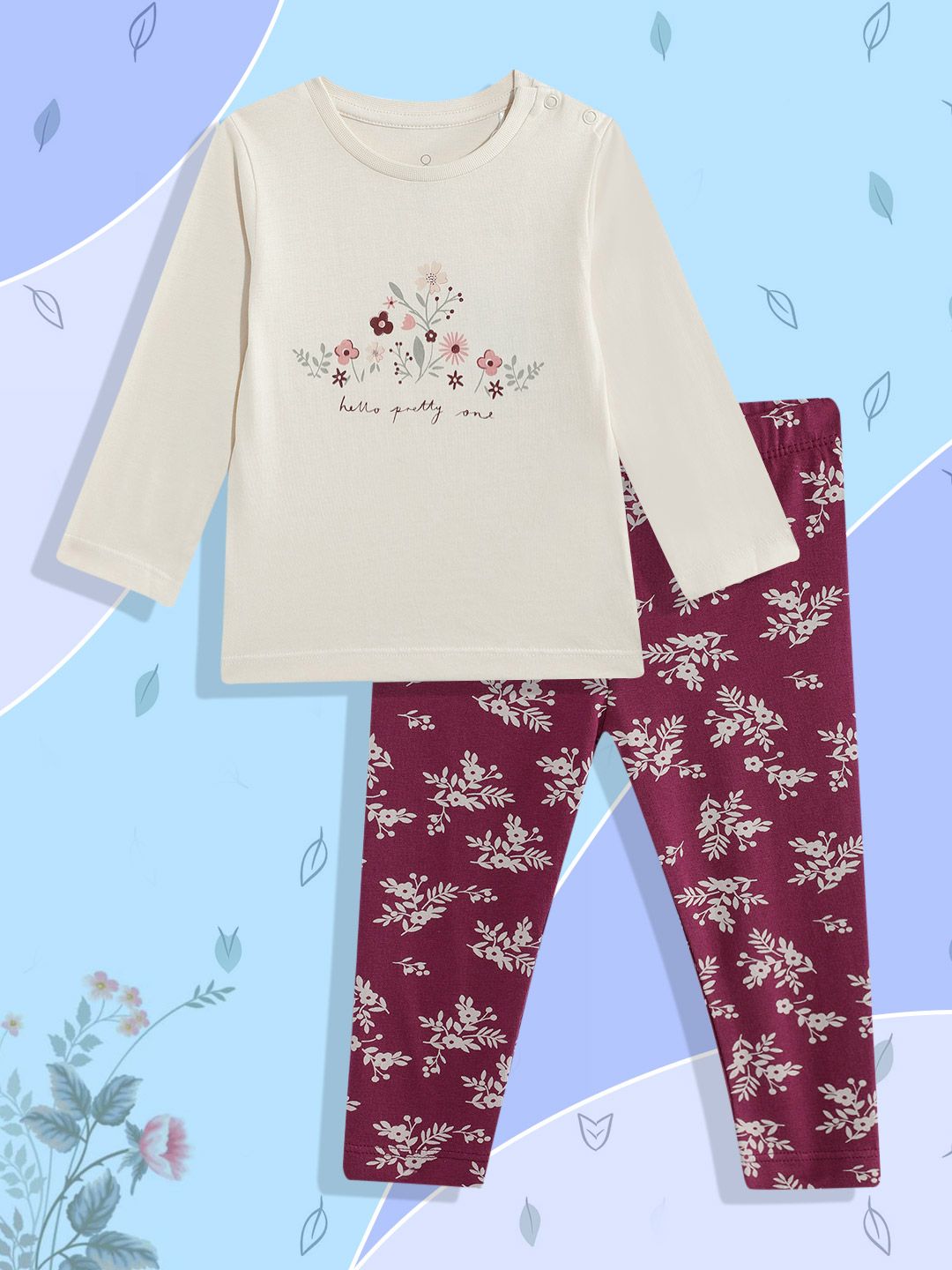 mothercare Infant Girls Printed T-shirt with Leggings
