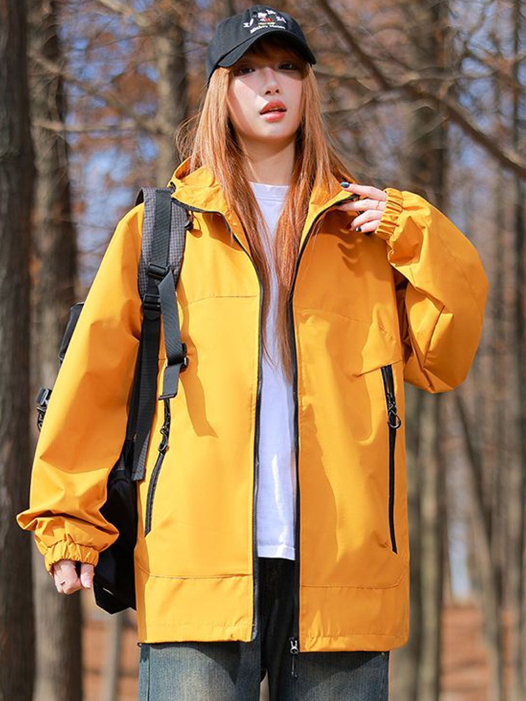 StyleCast x Revolte Men Hooded Solid Windcheater Tailored Jacket
