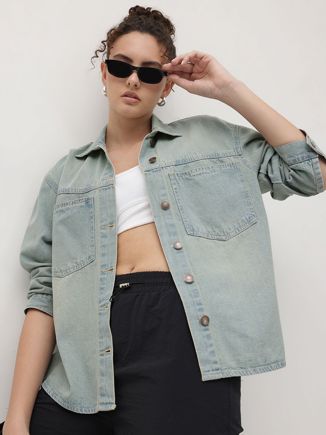 Roadster Drop Shoulder Denim Jacket