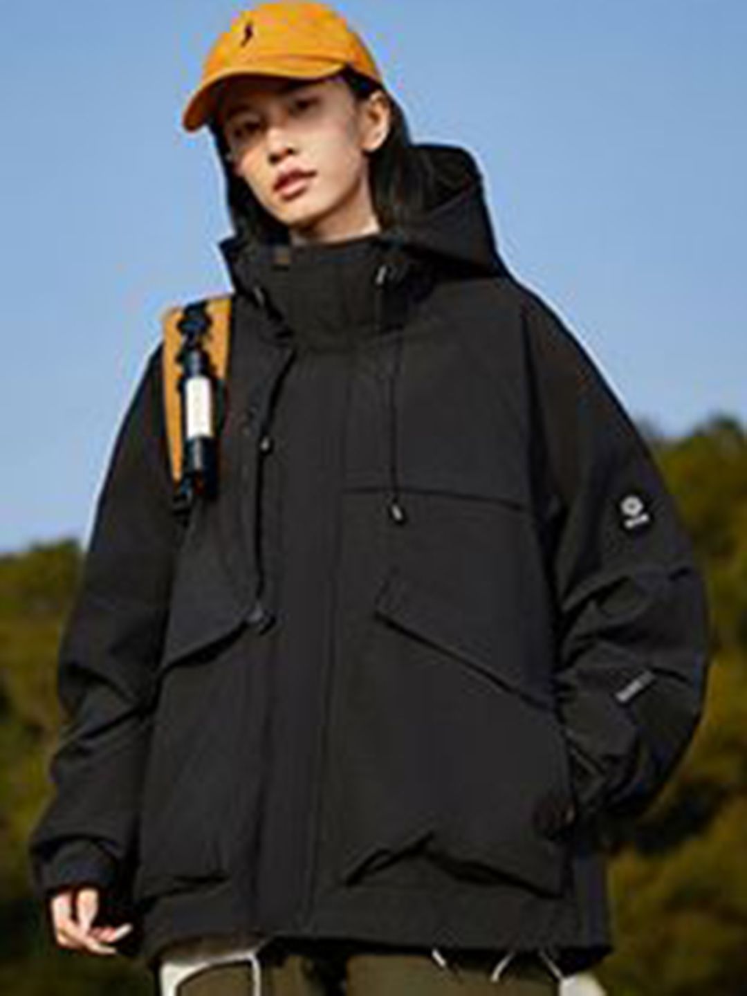 StyleCast x Revolte Men Hooded Solid Windcheater Tailored Jacket