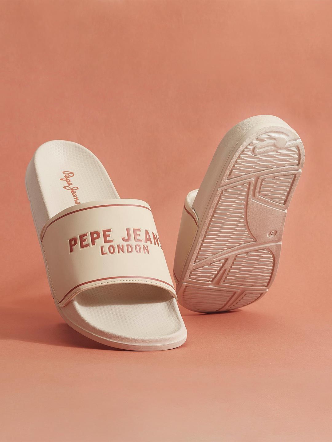 Pepe Jeans Men Printed Sliders