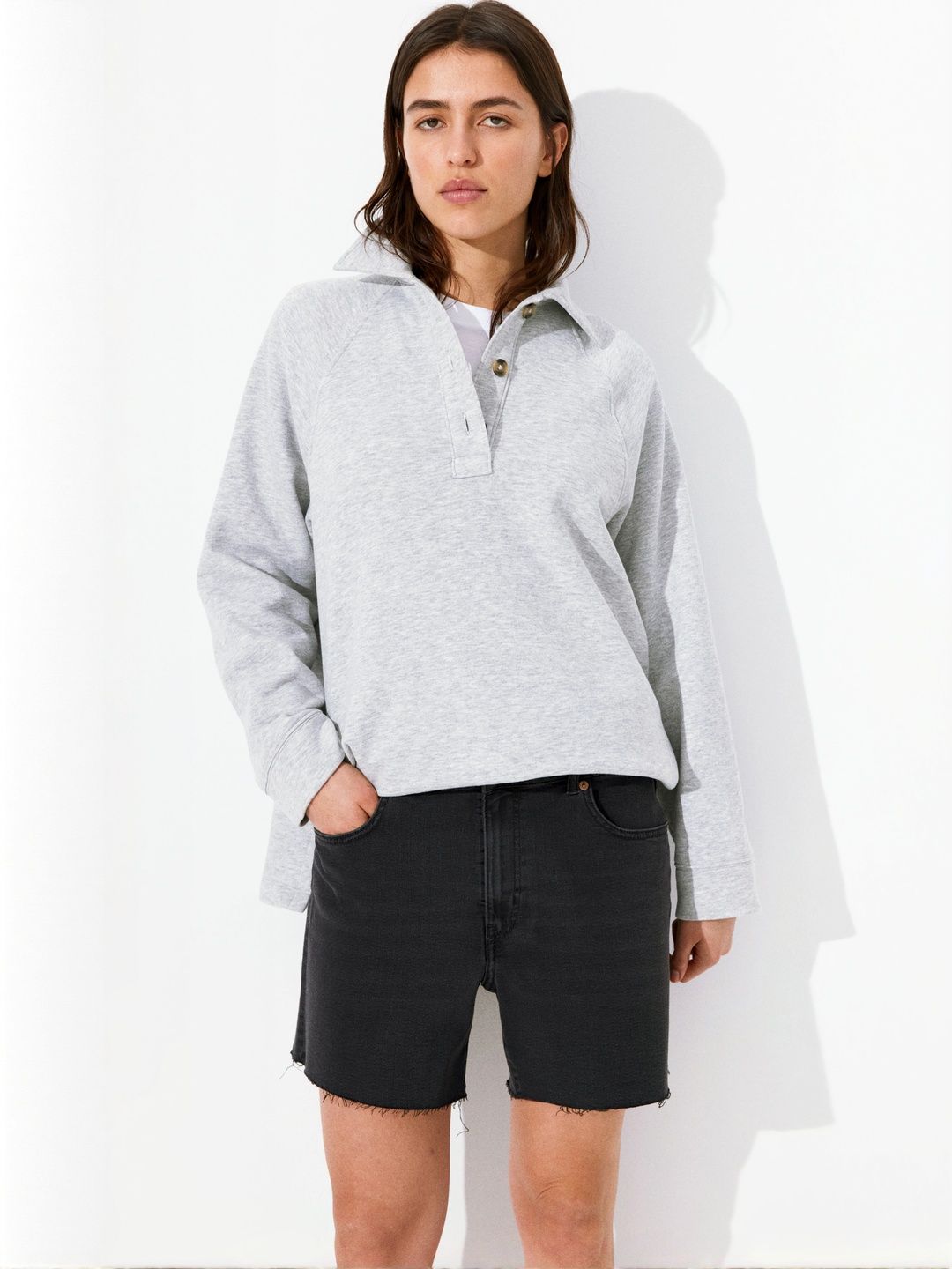 H&M Skinny High Denim Shorts