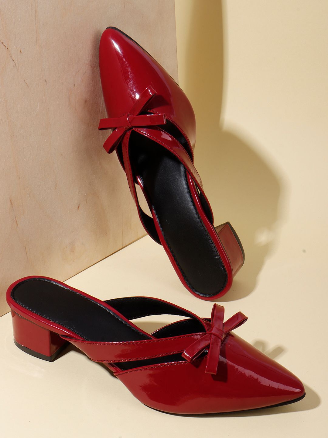 AVIVASTYLE Women Pointed Toe Block heels Pumps