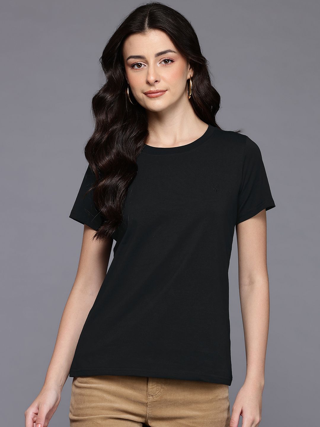 Allen Solly Embroidered Detail Casual T-shirt