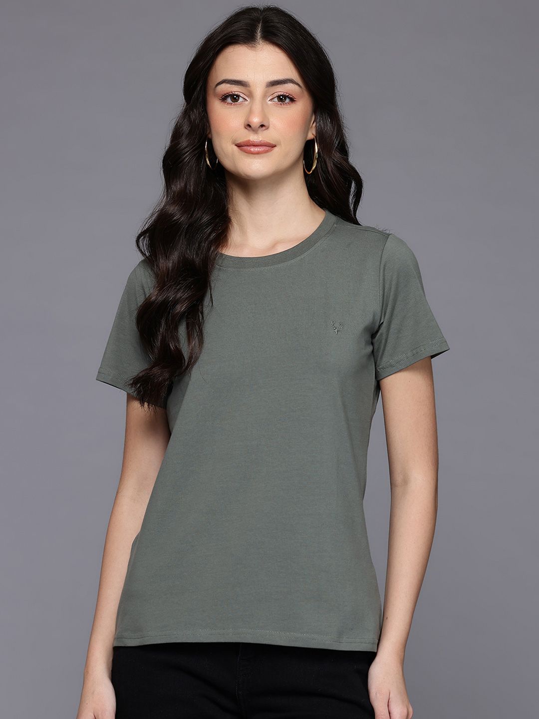 Allen Solly Embroidered Detail Casual T-shirt