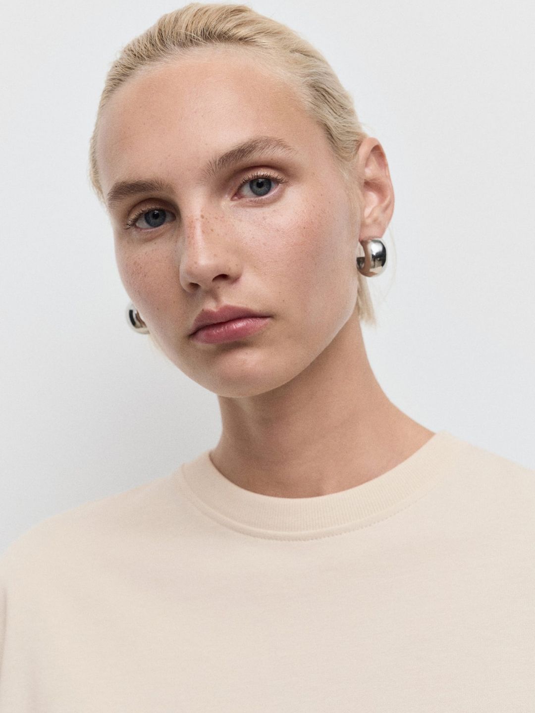 Drop-Shoulder Sleeves Pure Cotton Oversized T-shirt