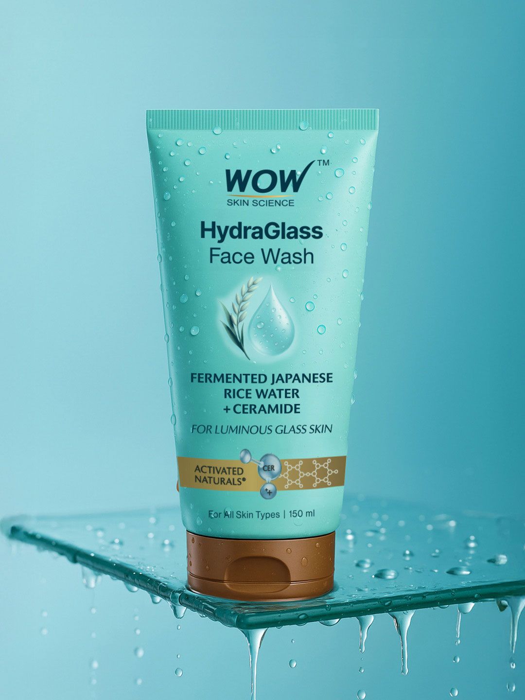 WOW SKIN SCIENCE WOW SKIN SCIENCE HydraGlass Face Wash With Rice Water & Ceramide- 150 ml
