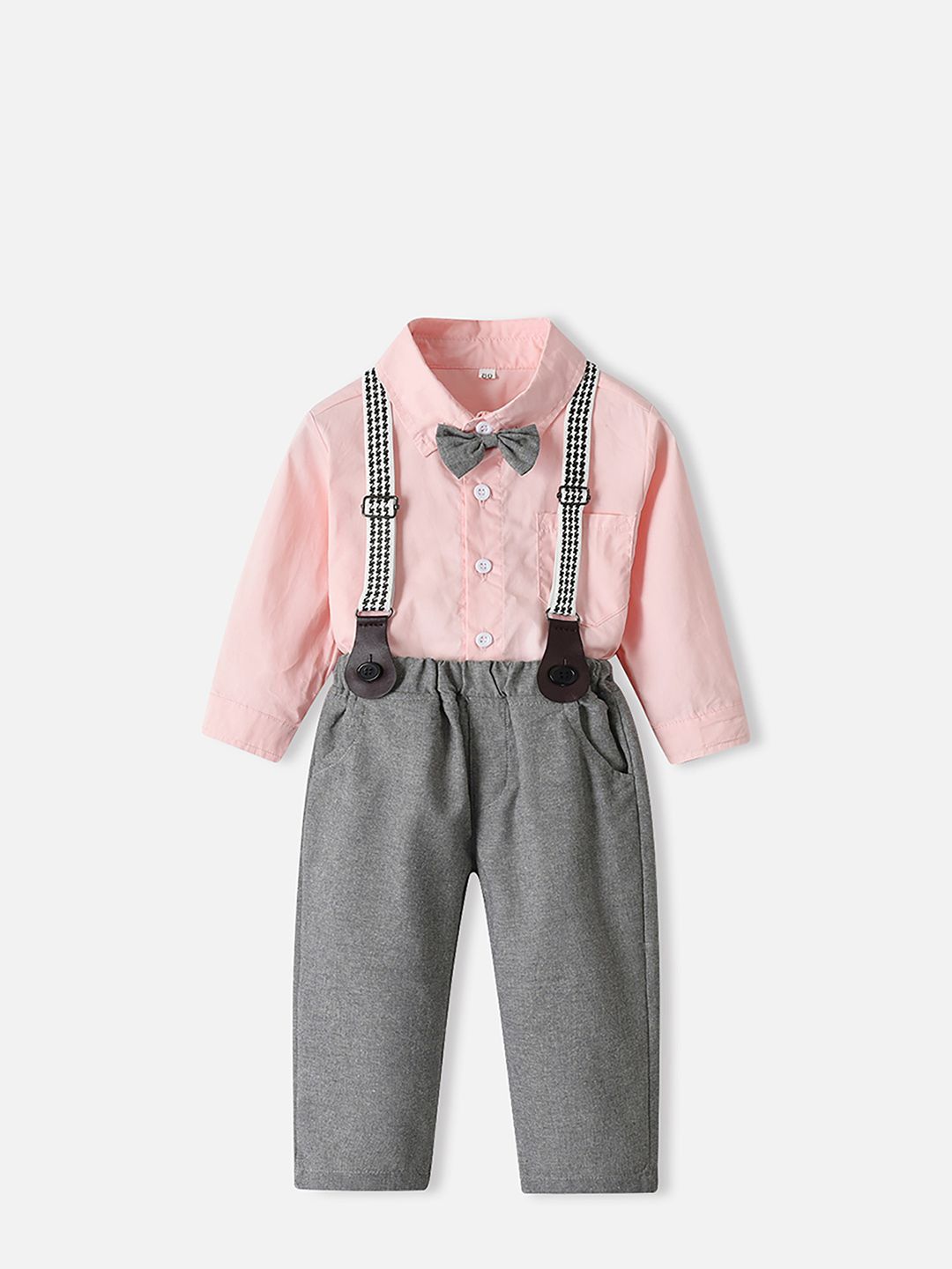 JC SPARKLE Boys Long Sleeves Shirt With Trousers & Suspenders