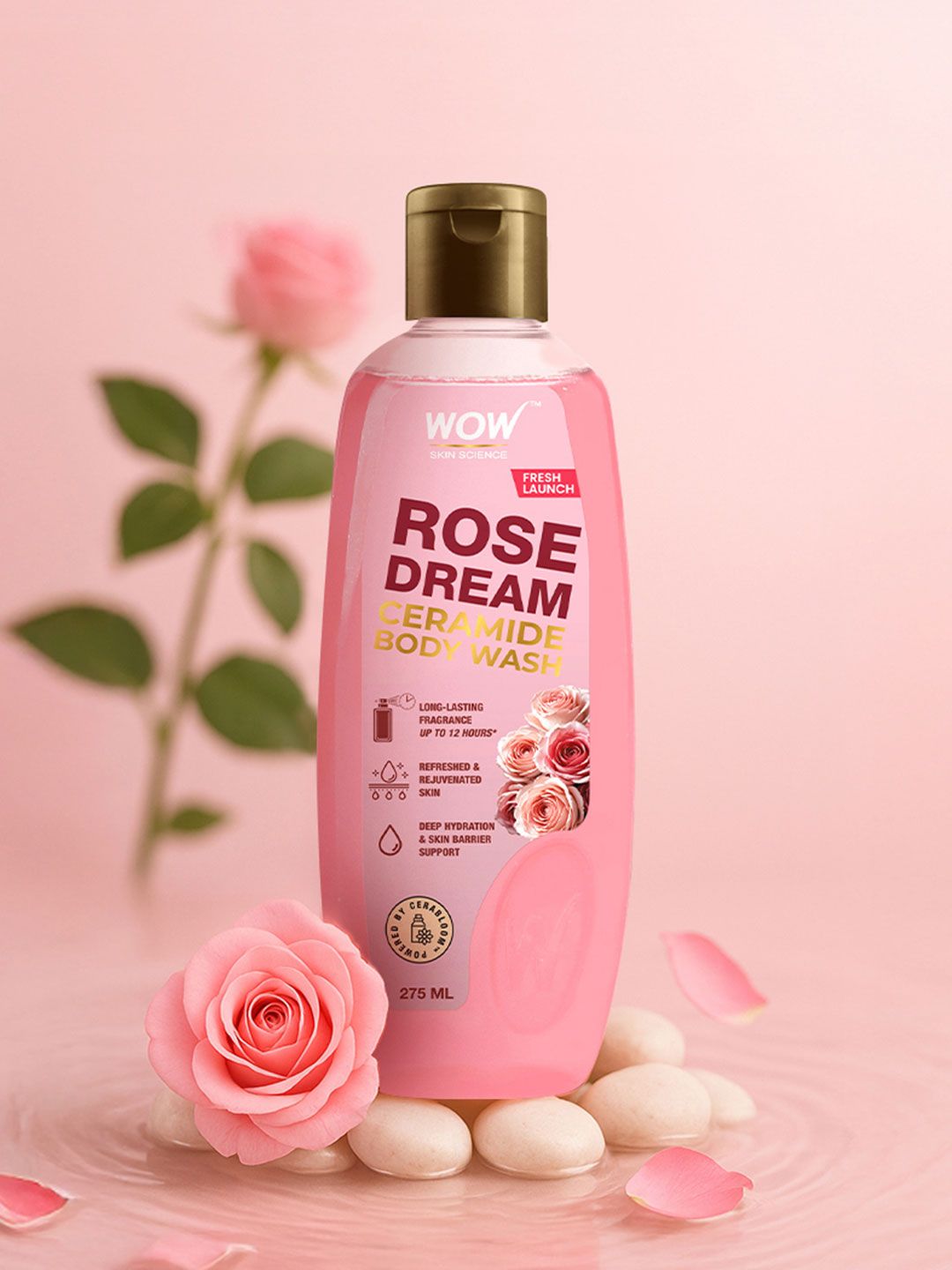 WOW SKIN SCIENCE WOW SKIN SCIENCE Rose Dream Ceramide Body Wash - 275 ml