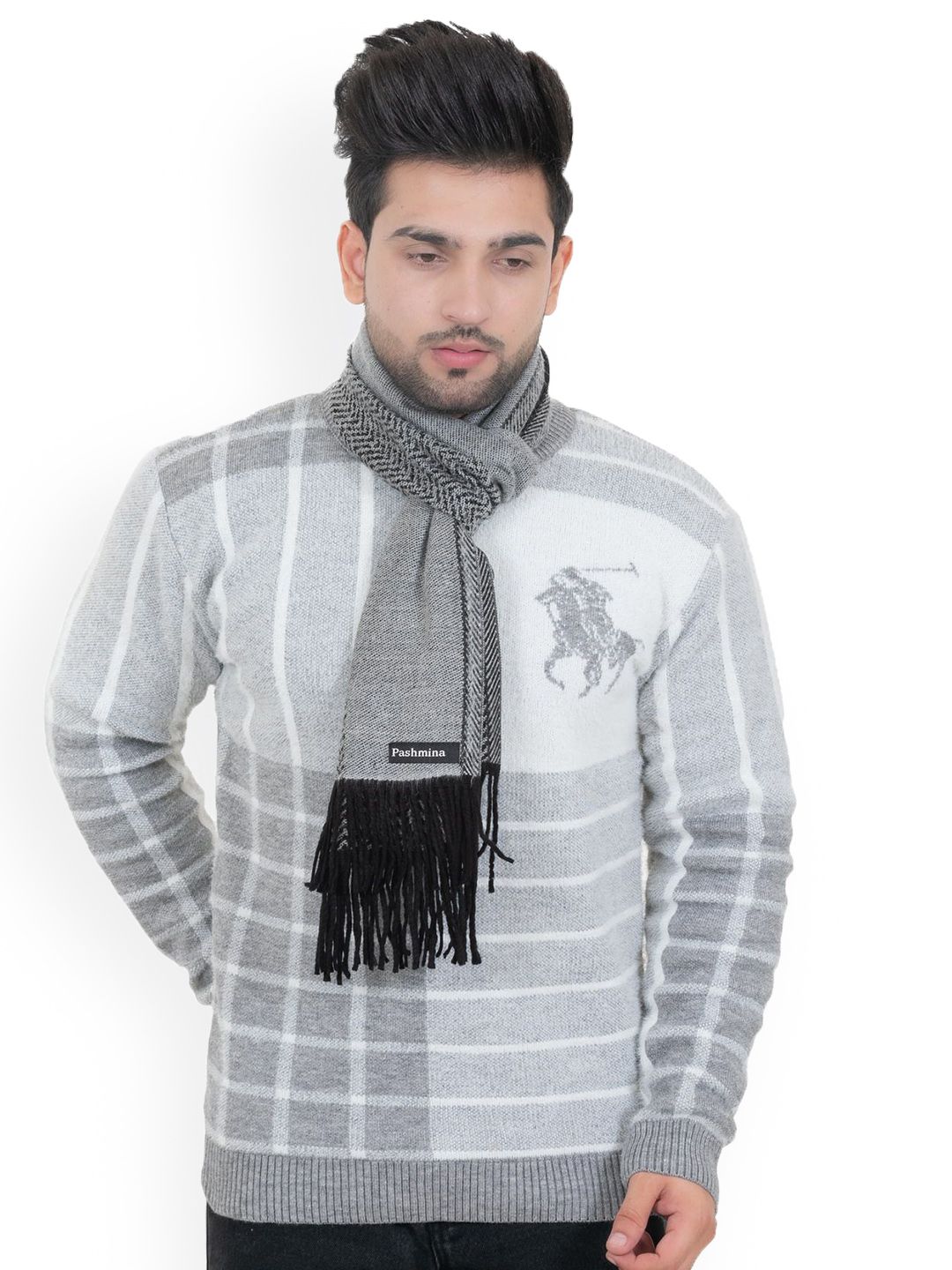 Amoldo Unisex Chevron Woolen Mufflers