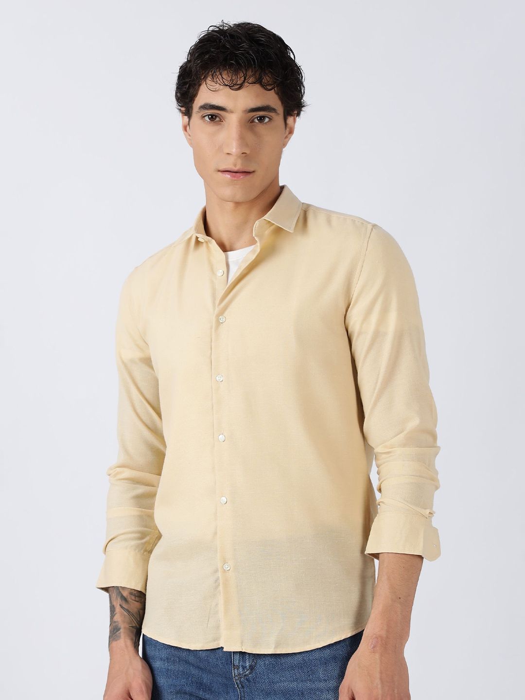 THE BEETEL HOUSE THE BEETEL HOUSE Men Classic Slim Fit Casual Shirt