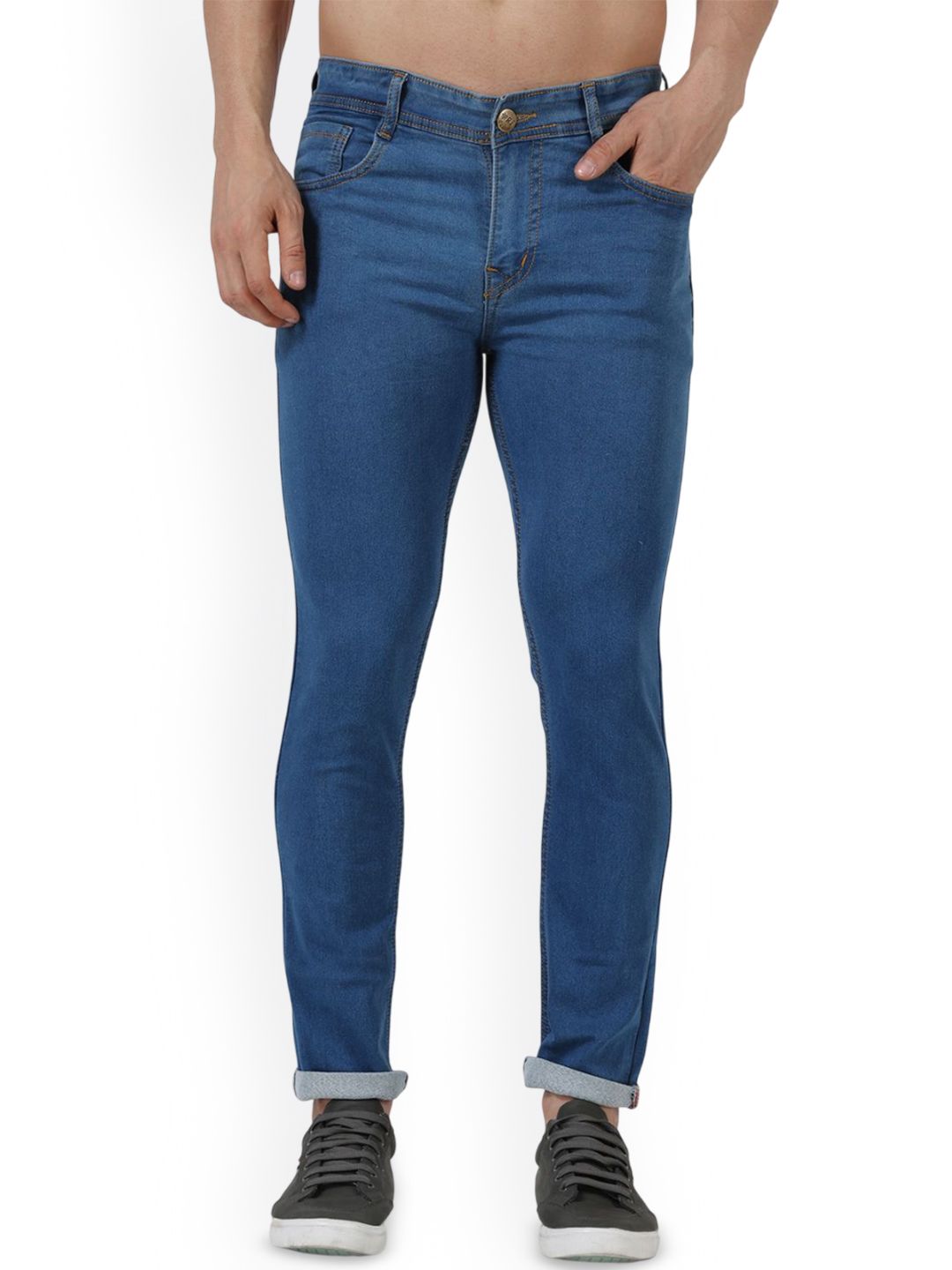 PRJ IN STYLE Men Slim-Fit Mid-Rise Jeans