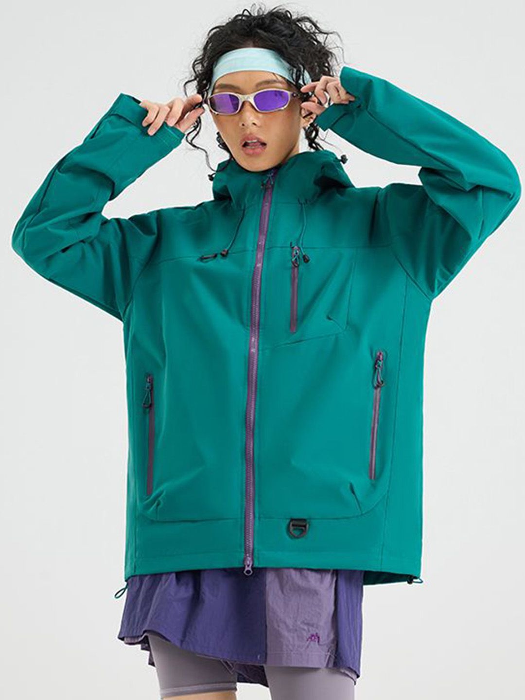 StyleCast x Revolte Men Hooded Solid Windcheater Tailored Jacket