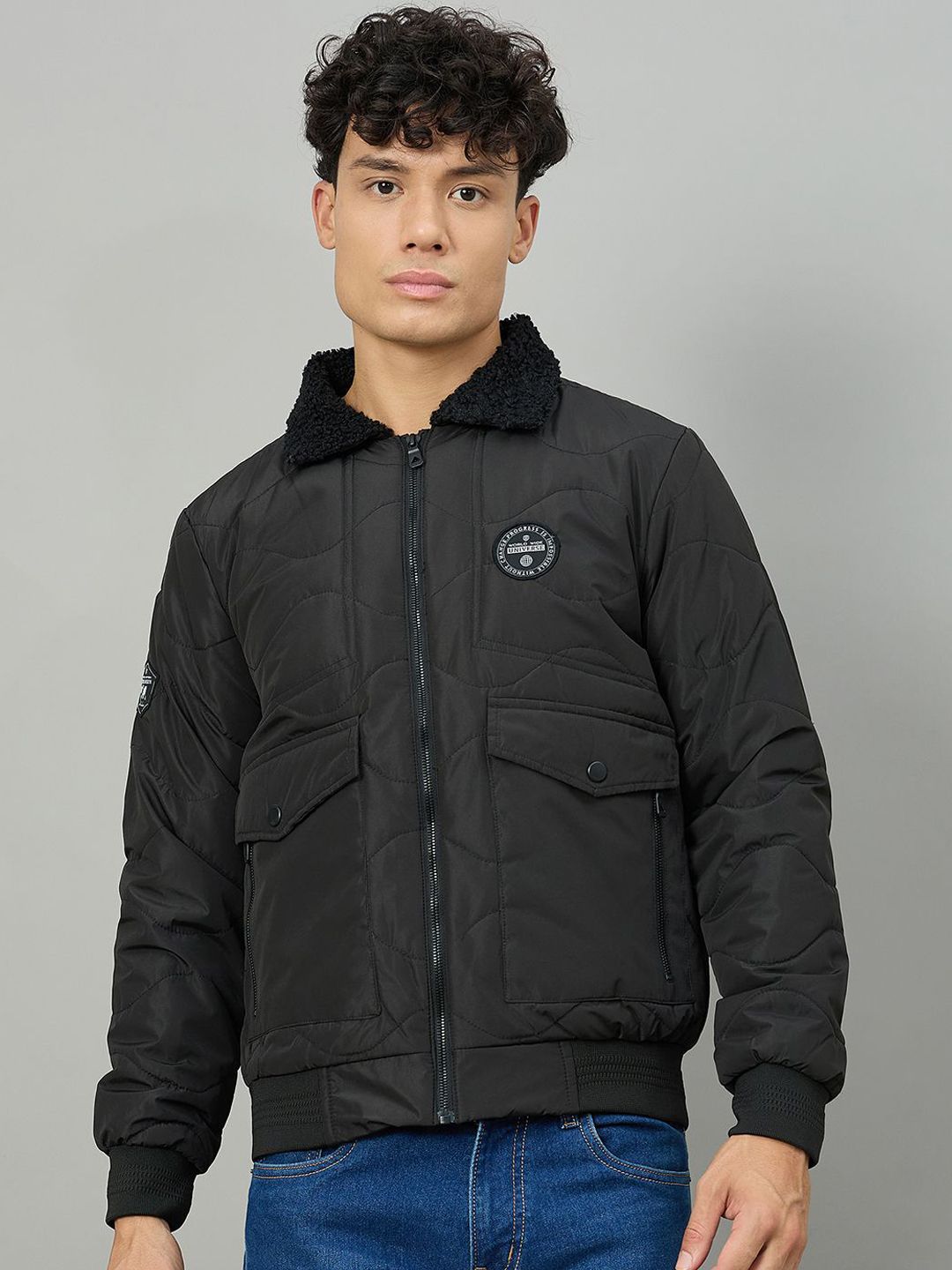 Duke Self Design Spread Collar Bomber