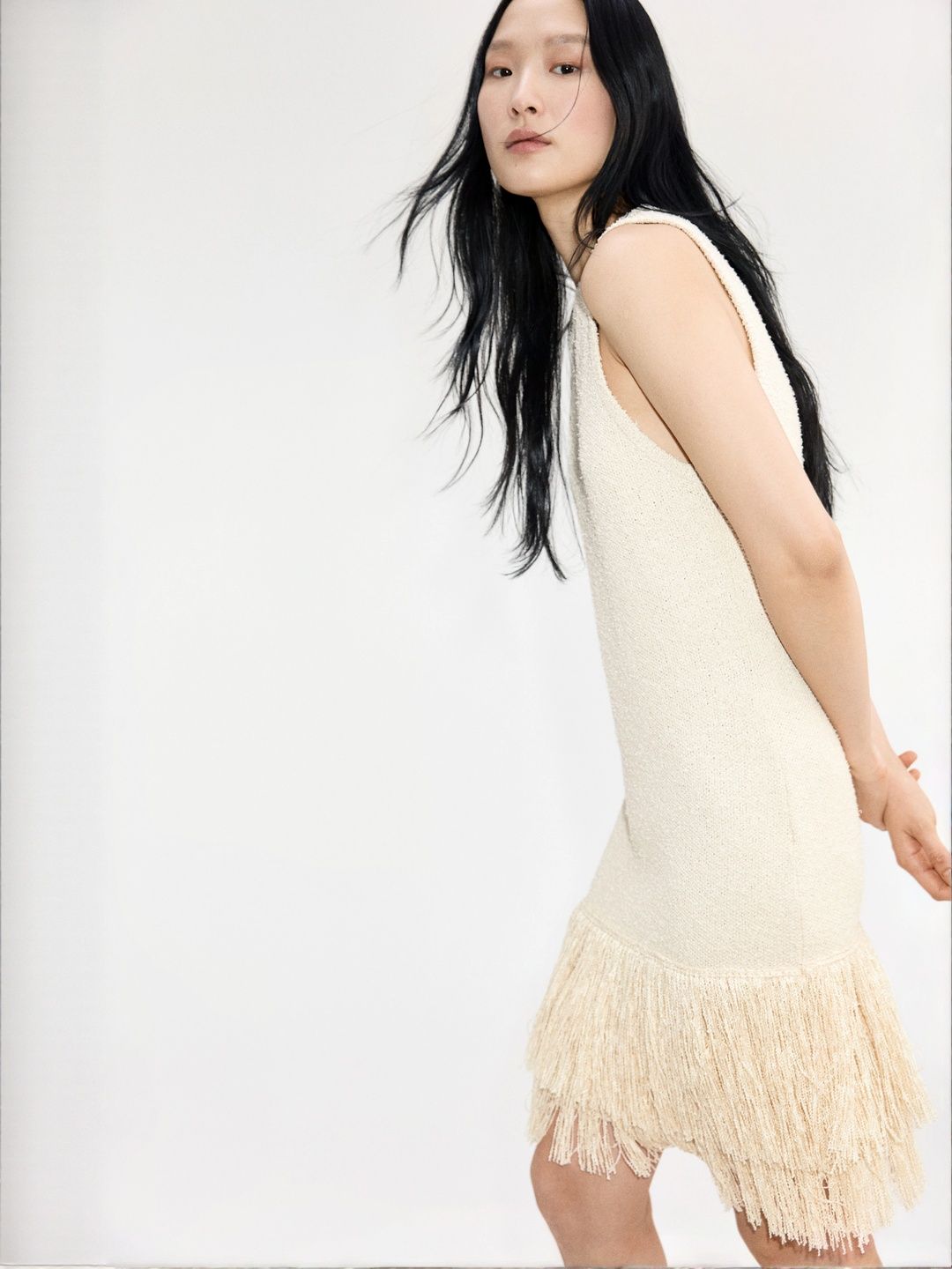 fringe trimmed knitted dress h&m Buy Fringe-Trimmed - Dresses for Women 34052728 Womens dresses