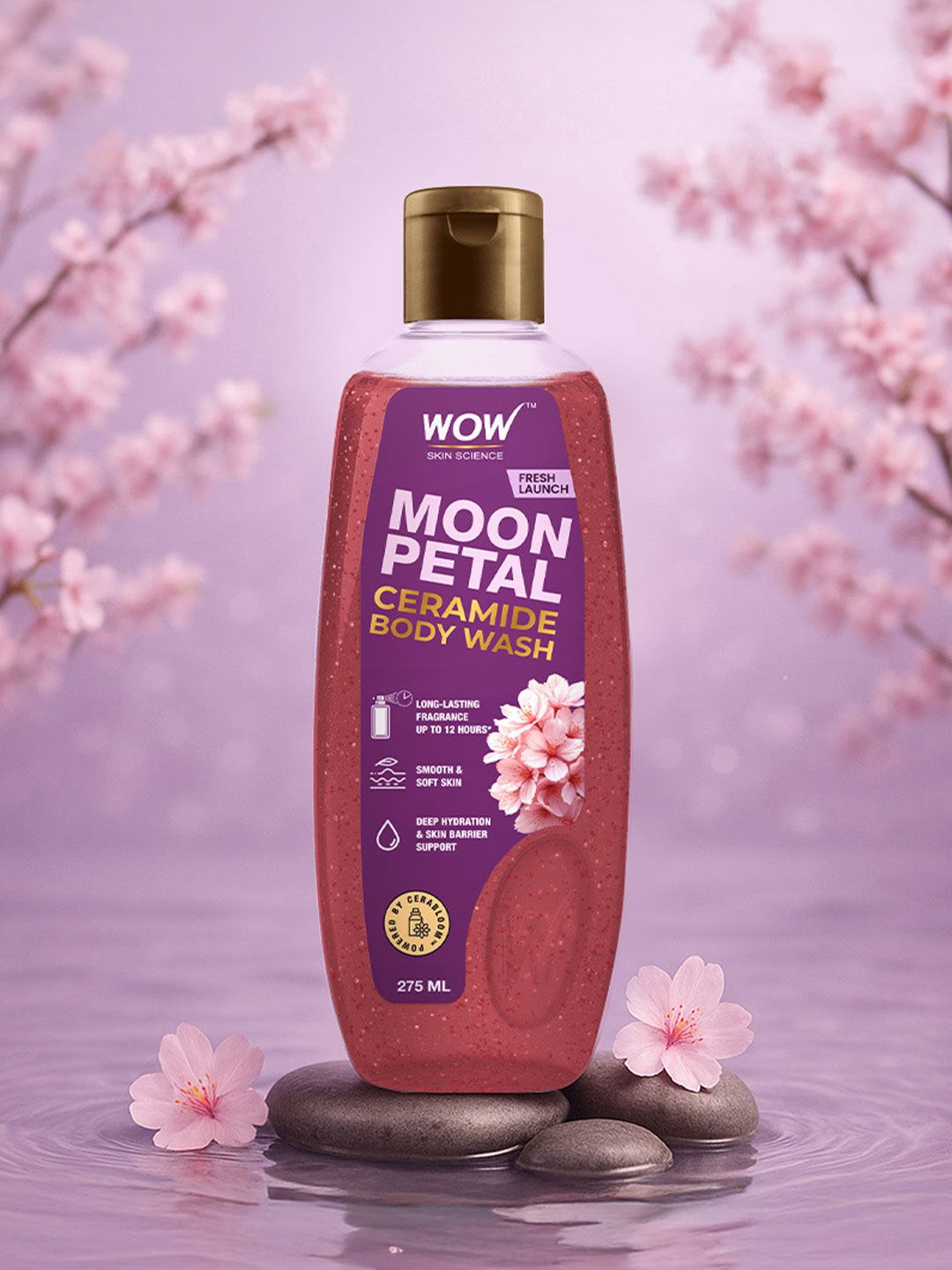 WOW SKIN SCIENCE WOW SKIN SCIENCE Moon Petal Ceramide Body Wash- 275 ml