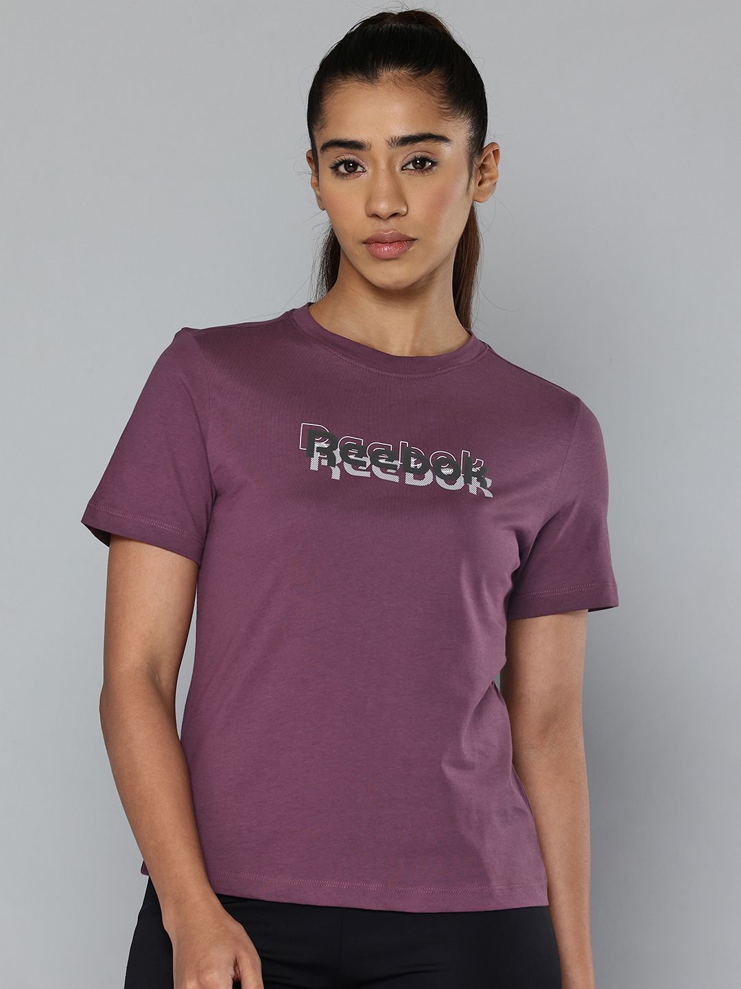 Reebok Brand Logo Print T-shirt