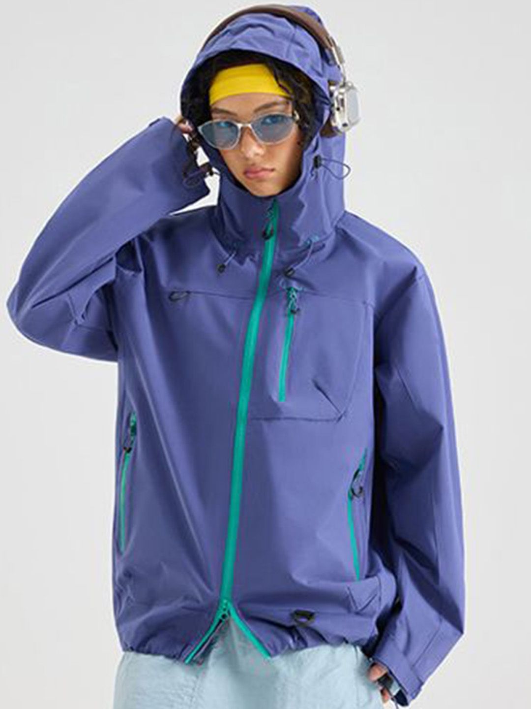 StyleCast x Revolte Men Hooded Solid Windcheater Tailored Jacket