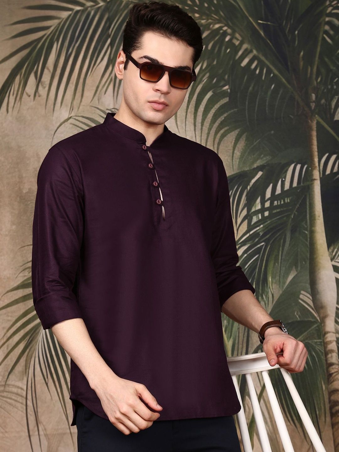 Sangria Men Sequins Kurta