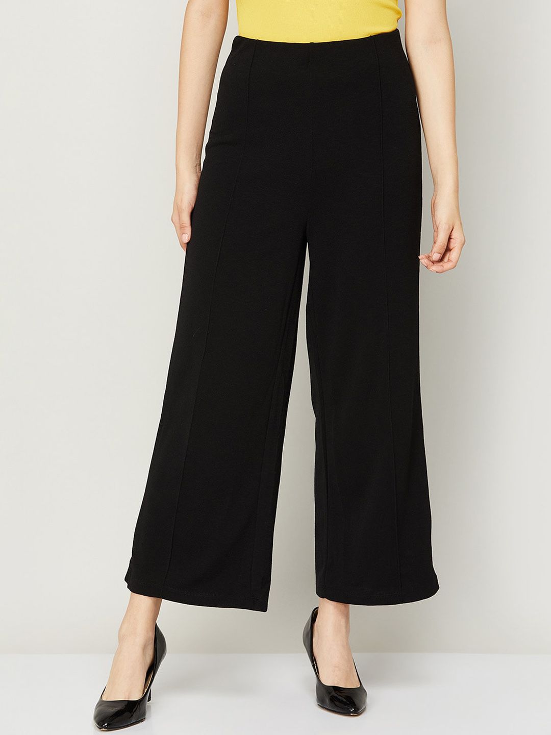 CODE by Lifestyle Women Black Trousers Price in India