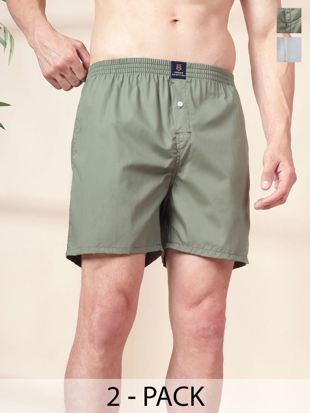 URBAN SCOTTISH Men Cotton Boxers
