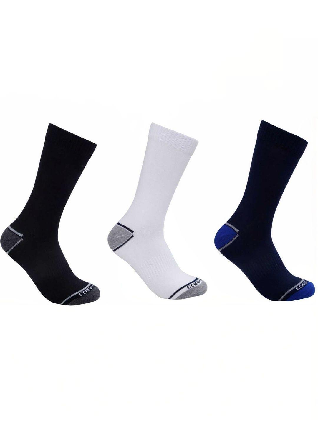 COMFERTO Men Pack of 3 Cotton Socks