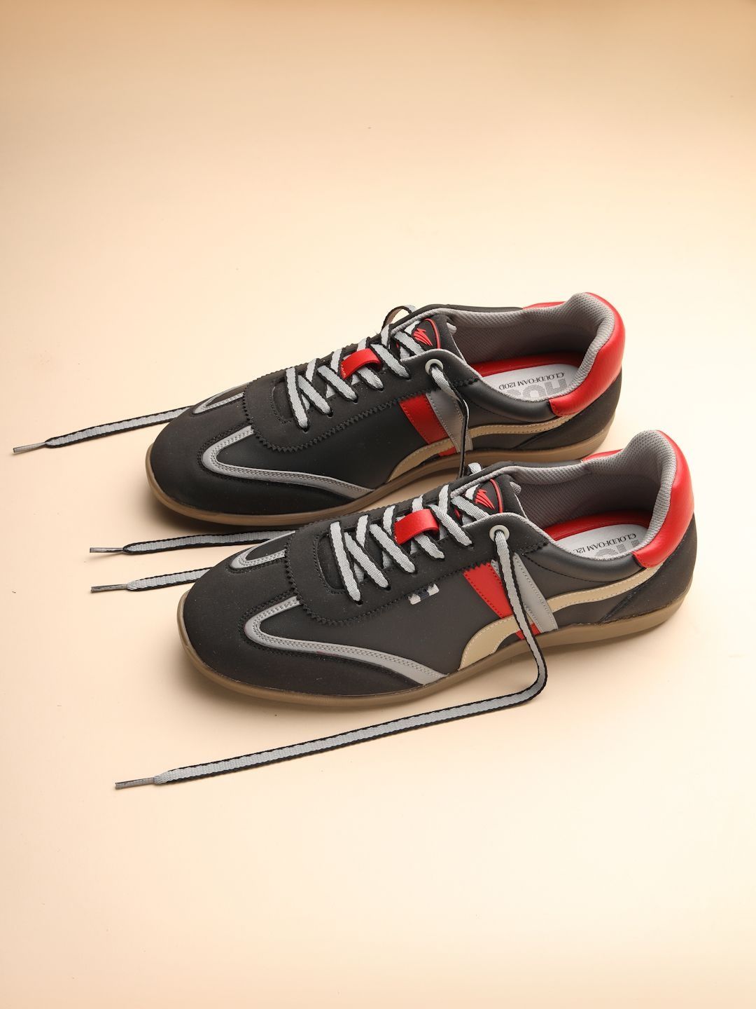 HOS Men Colourblocked Lace-Up Casual Comfortable Sneakers