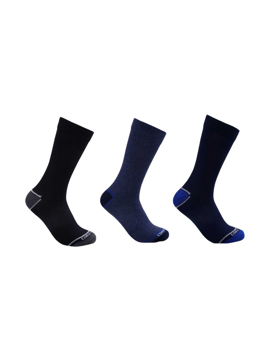 COMFERTO Men Pack of 3 Cotton Socks