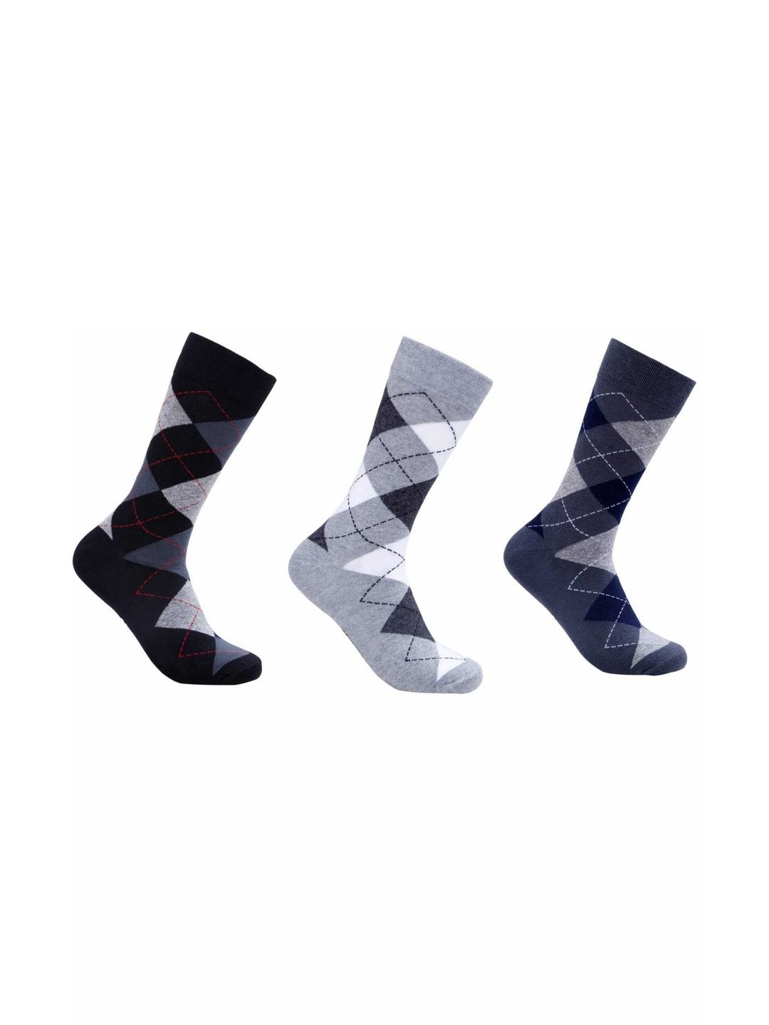 COMFERTO Men Pack of 3 Cotton Socks