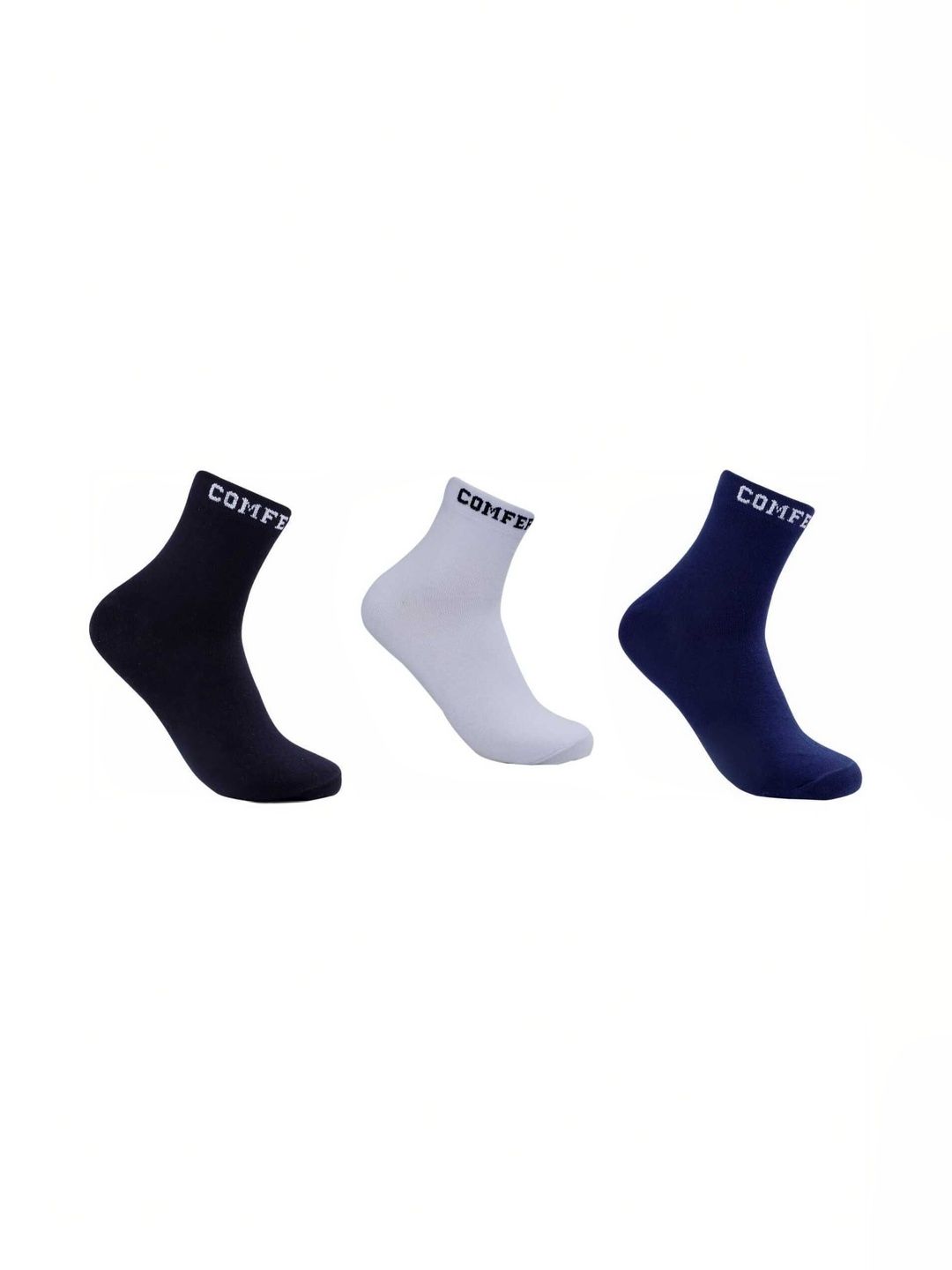 COMFERTO Men Pack of 3 Cotton Socks