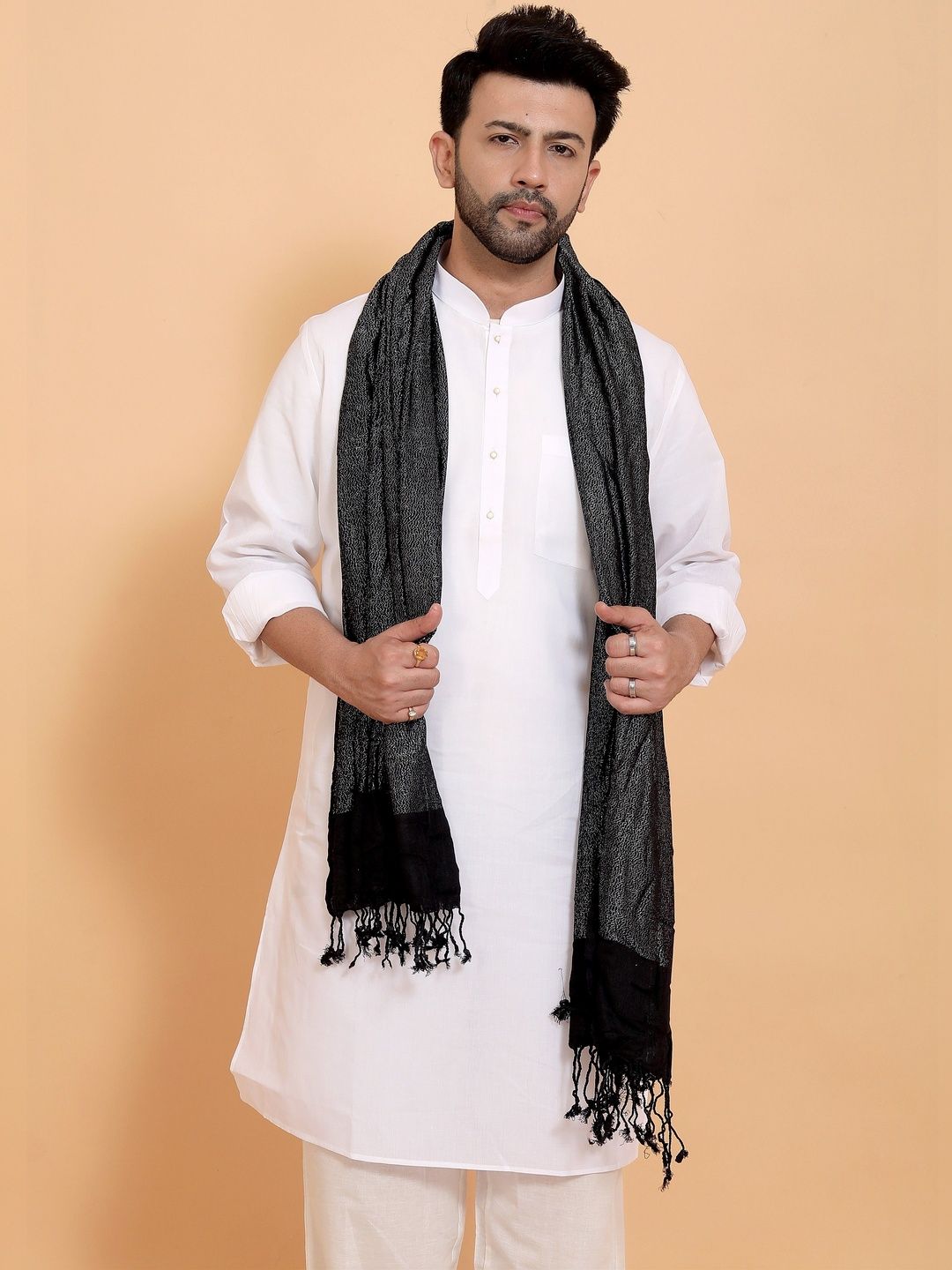 EBADAT Men Embroidered Scarf