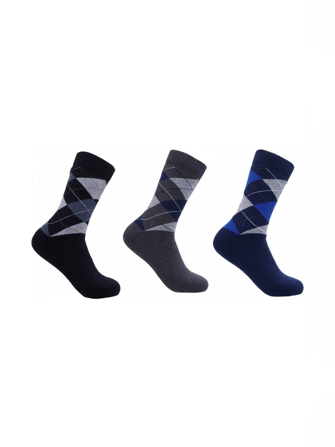COMFERTO Men Pack of 3 Cotton Socks