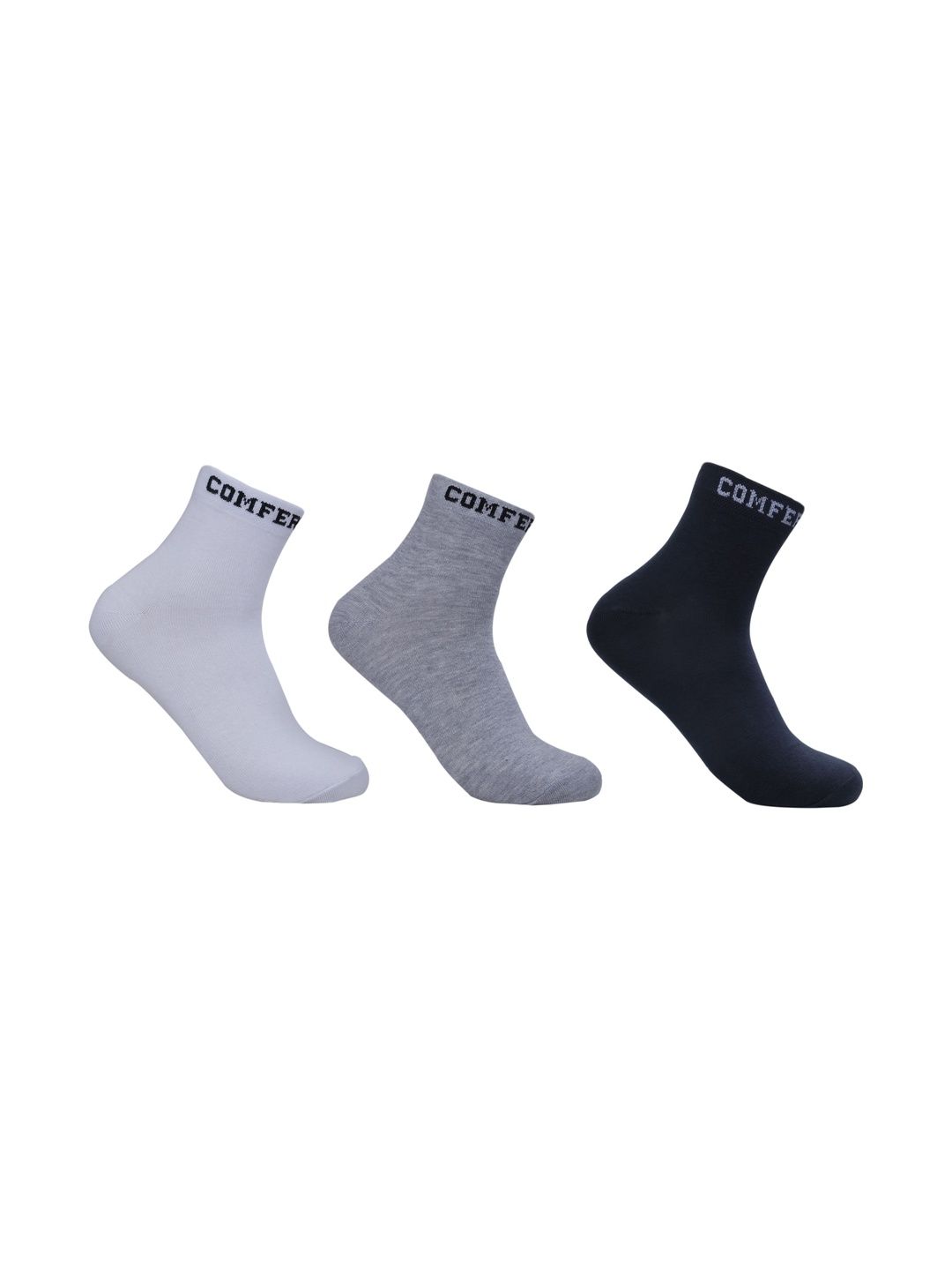 COMFERTO Men Pack of 3 Cotton Socks