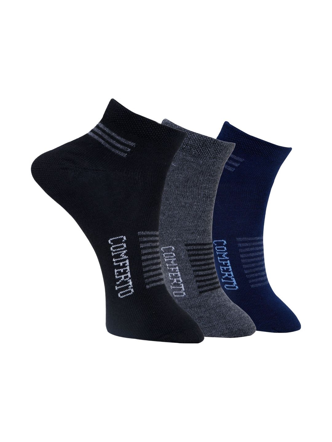 COMFERTO Men Pack of 3 Cotton Socks